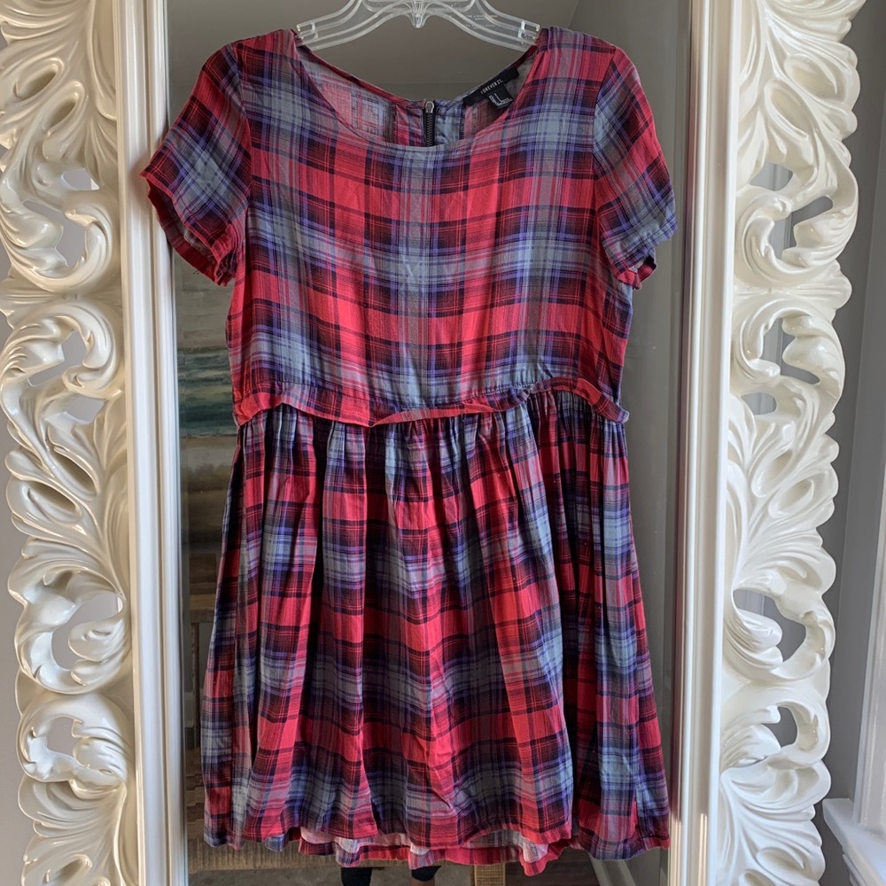 Plaid Shift Dress